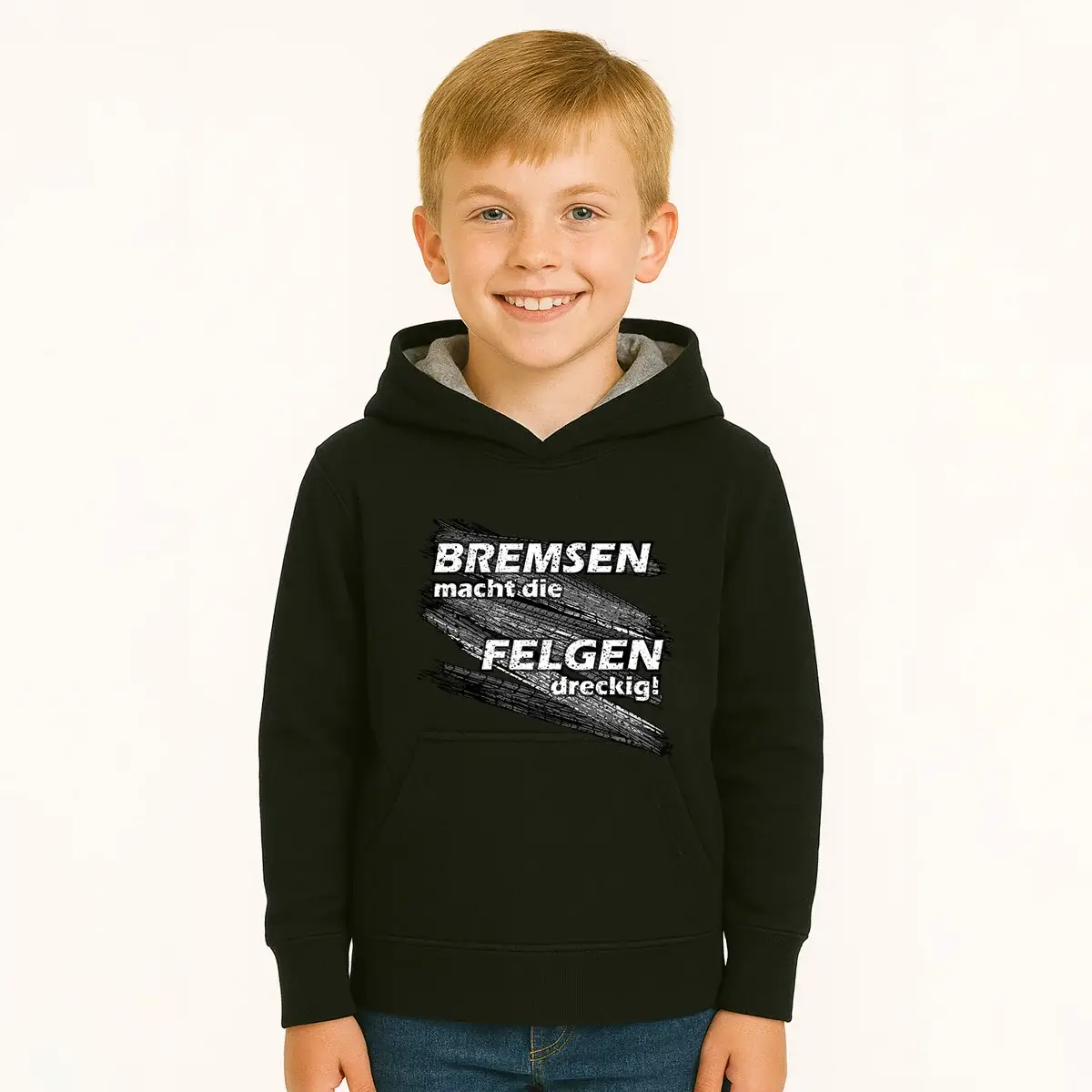 Kinder Hoodie Bremsen macht die Felgen dreckig