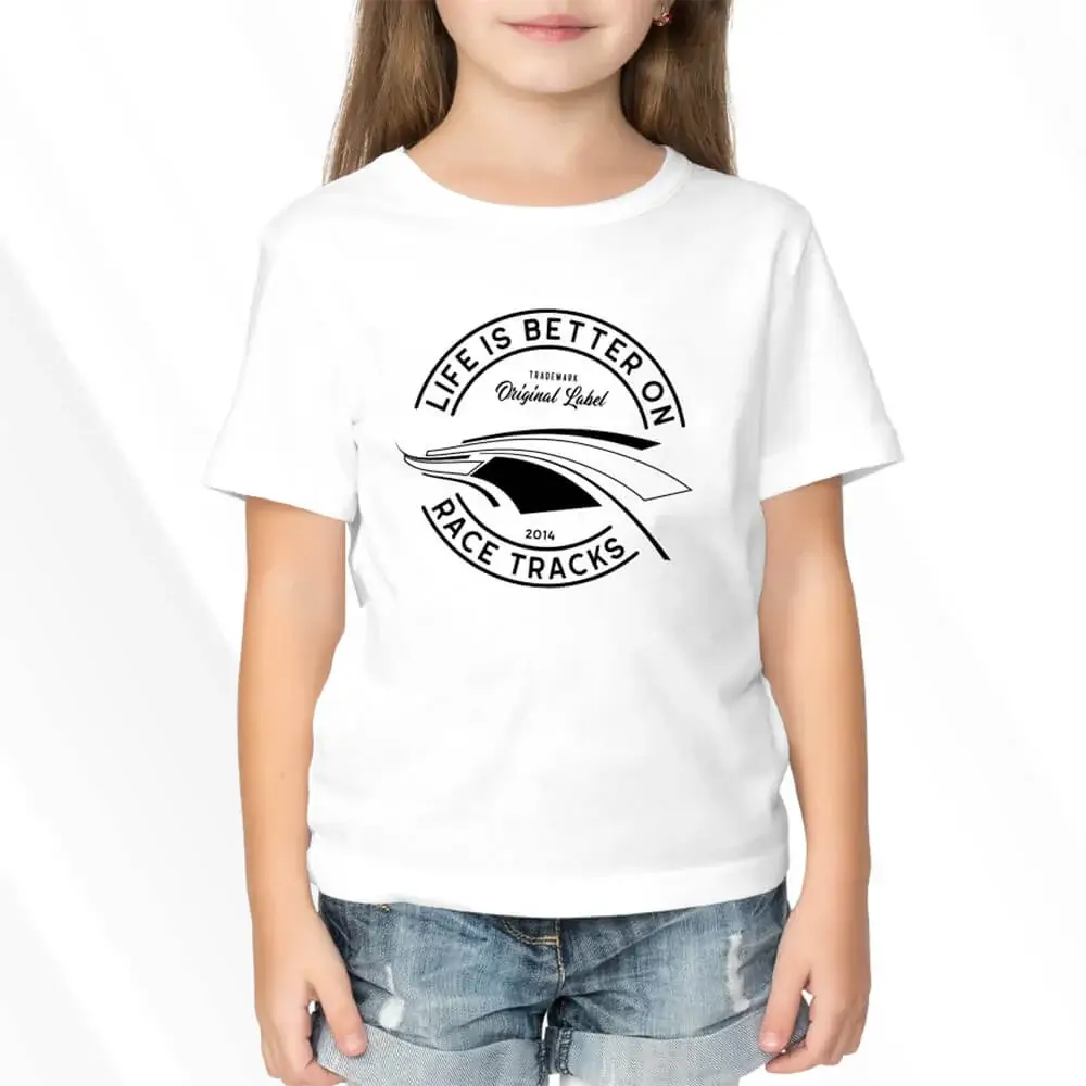 Motorsport Fan T-Shirt KIDS brand label - LIFE IS BETTER ON RACETRACKS 3 Motorsport Fan T-Shirt KIDS brand label - LIFE IS BETTER ON RACETRACKS - Image 3