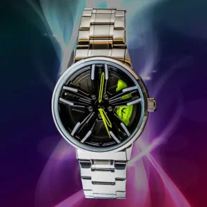 VMAX Felgenuhr - Motorsportuhr Grün