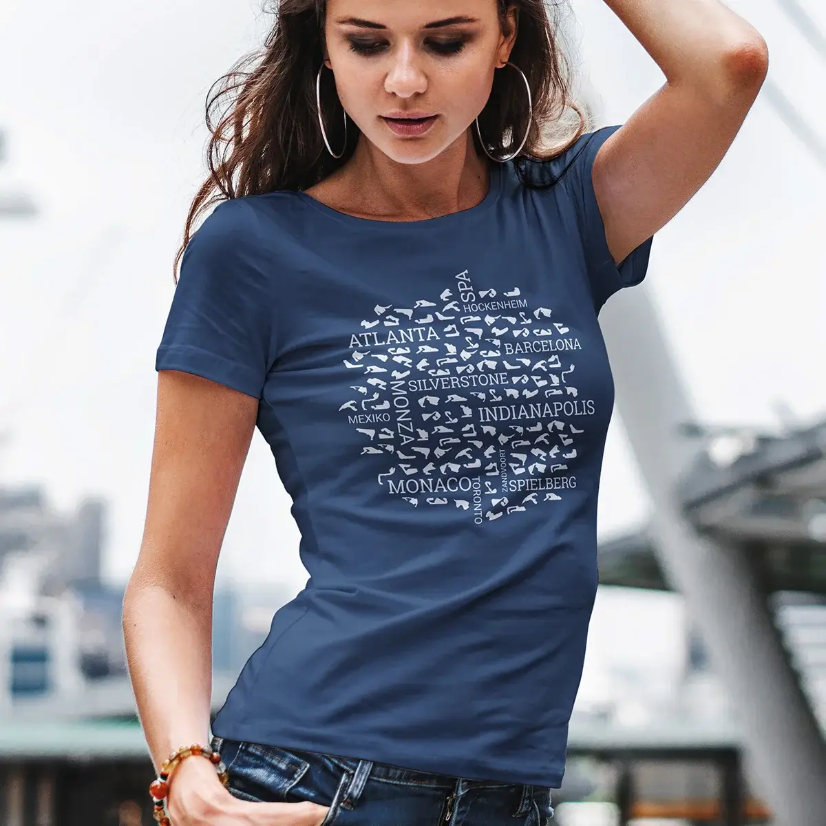 Damen T-Shirt Global Racetrack Explorer