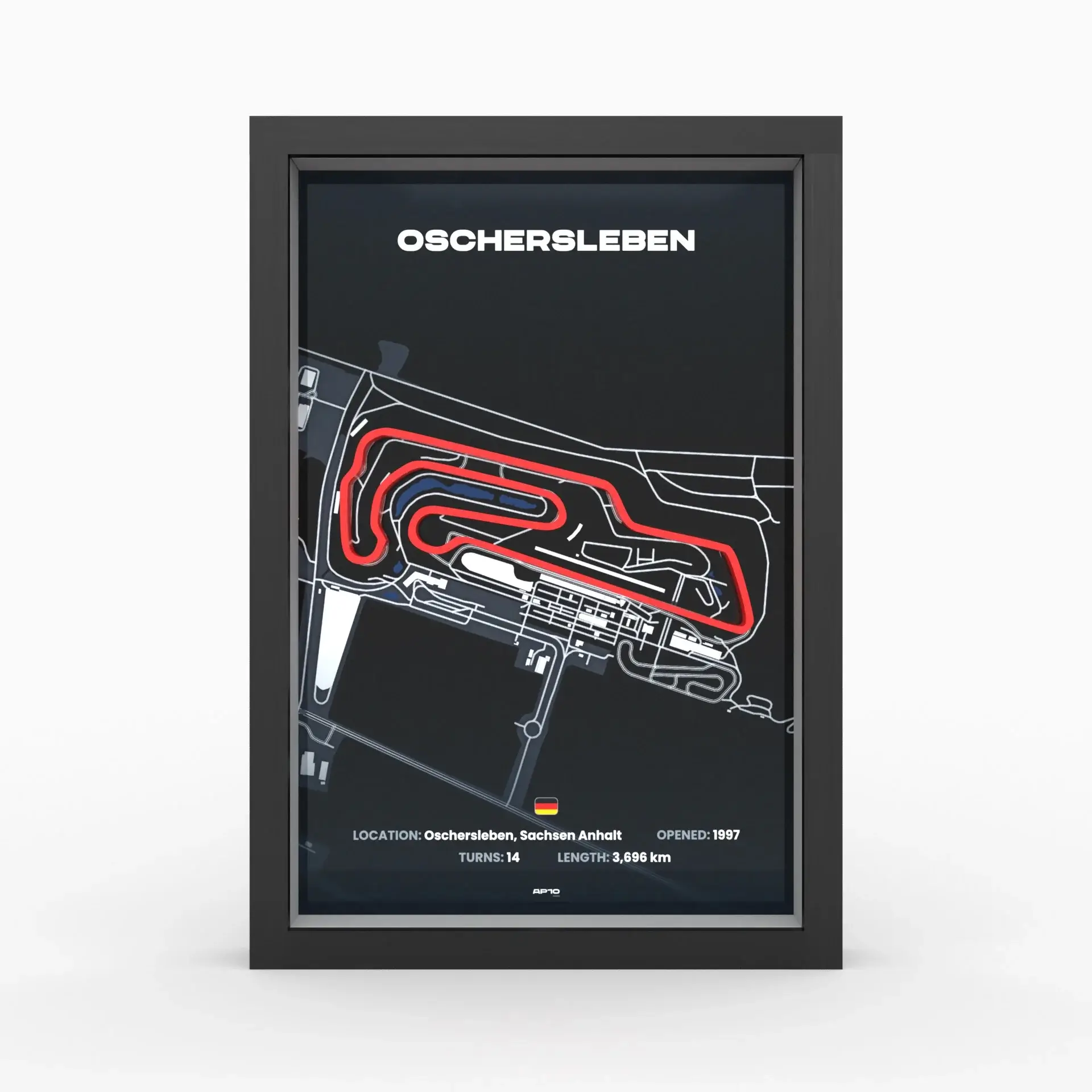 Oschersleben 3D race track Original A4 3 Oschersleben 3D race track Original A4 - Image 3