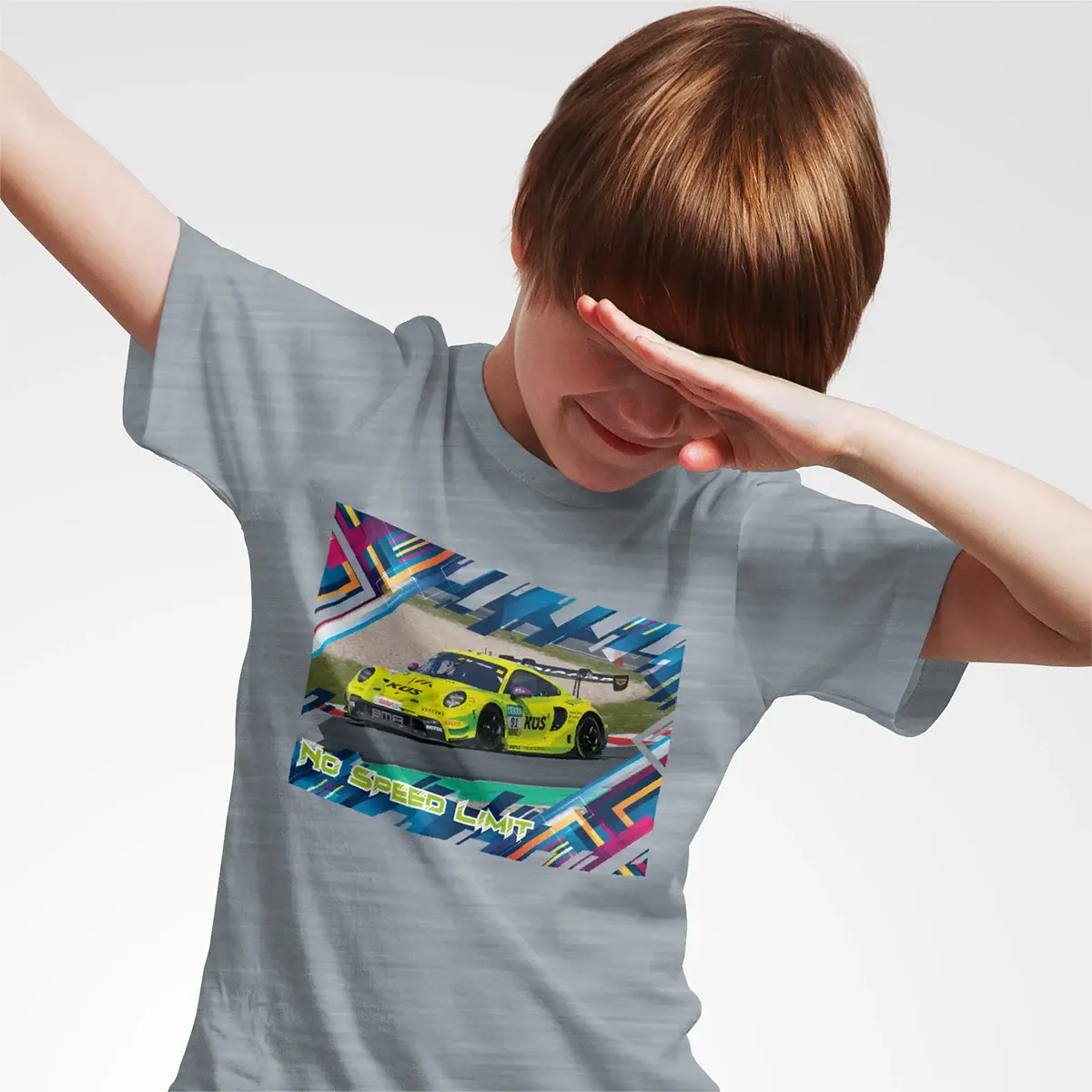 Porsche 911 GT3 R Kinder T-Shirt #91 4 Porsche 911 GT3 R Kinder T-Shirt #91 – Bild 4