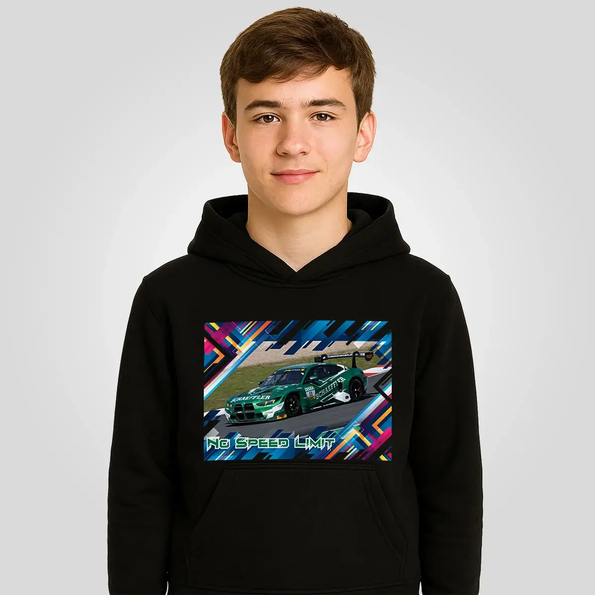 BMW M4 GT3 Hoodie für Kids & Teens #11 7 BMW M4 GT3 Hoodie für Kids & Teens #11 – Bild 7
