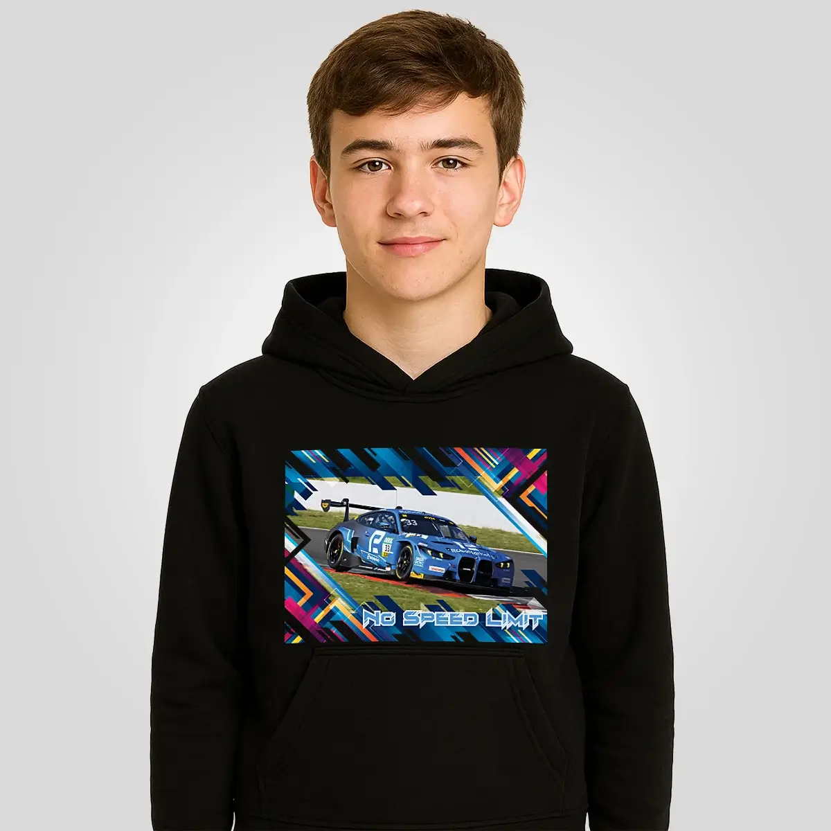 BMW M4 GT3 Hoodie für Kids & Teens #33 6 BMW M4 GT3 Hoodie für Kids & Teens #33 - Image 6