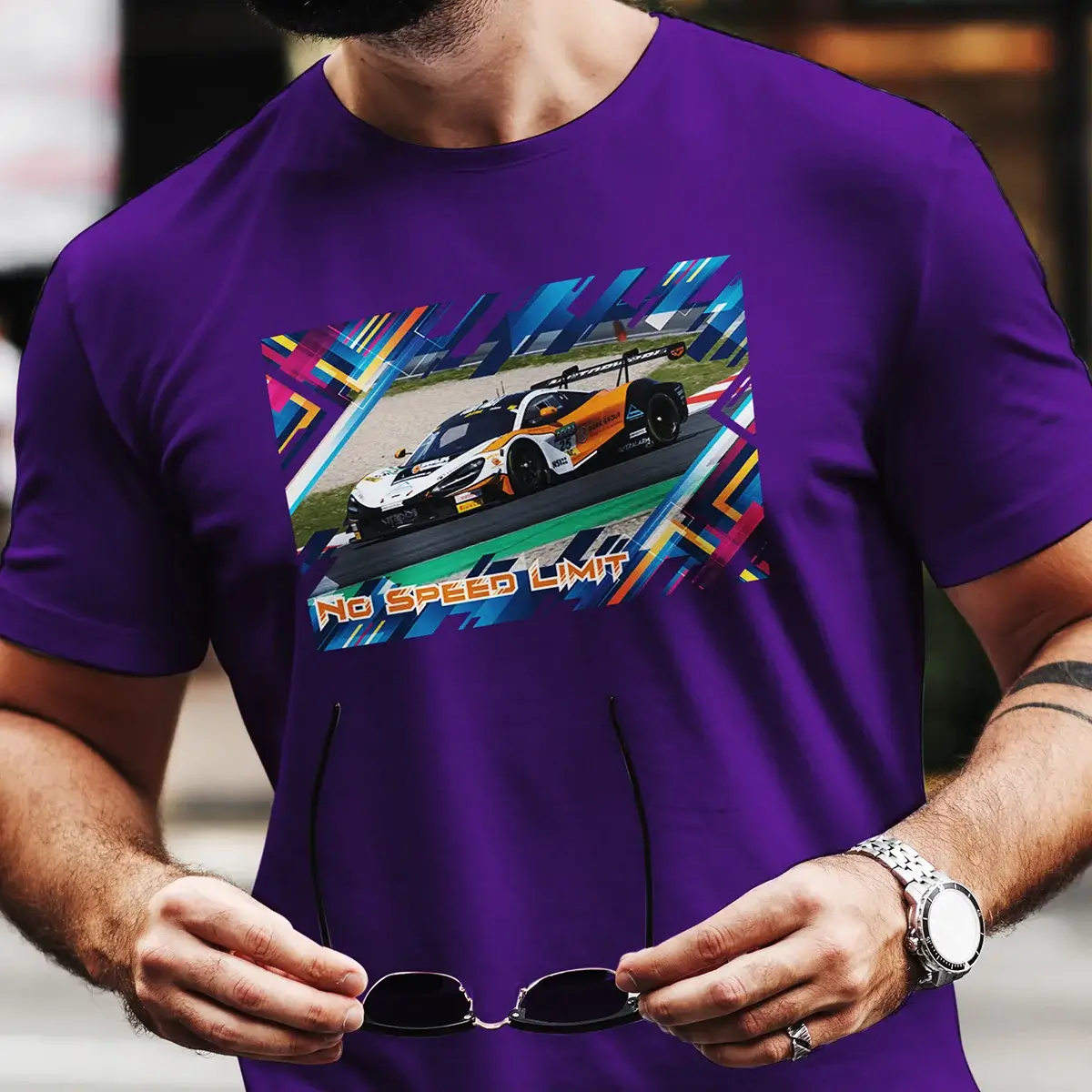 McLaren 720S GT3 Evo Herren T-Shirt #25 3 McLaren 720S GT3 Evo Herren T-Shirt #25 – Bild 3