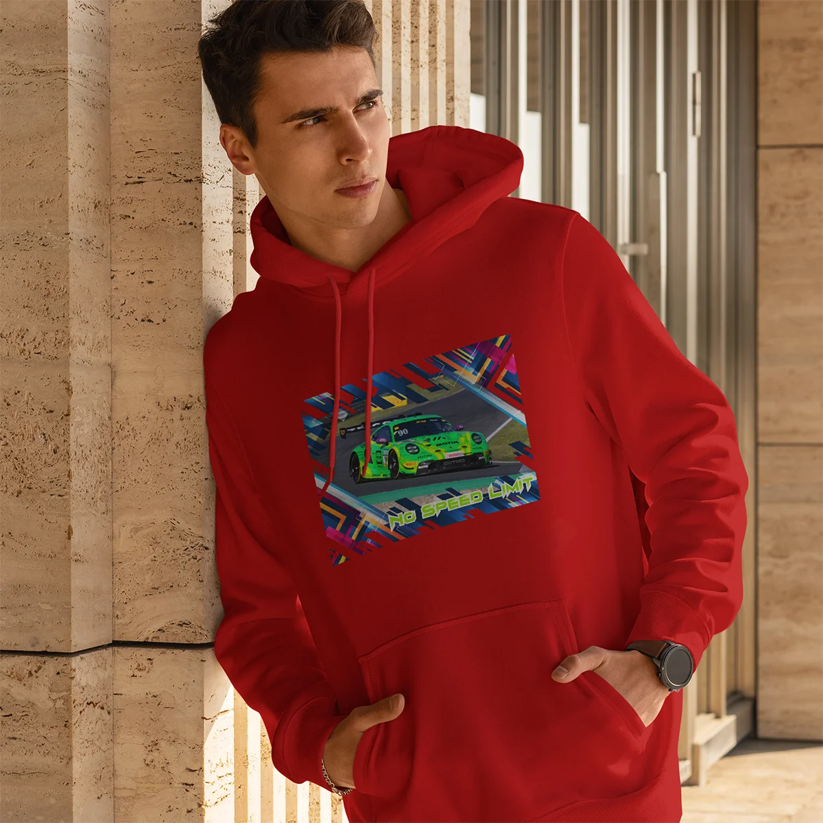 Siegreicher Porsche 911 GT3 R Hoodie #90 | Victory Style 4 Siegreicher Porsche 911 GT3 R Hoodie #90 | Victory Style - Image 4