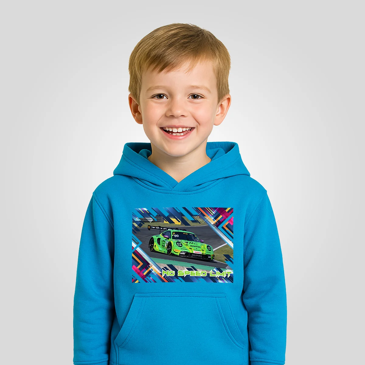 Siegreicher Porsche 911 GT3 R Hoodie für Kids & Teens – #90 | Victory Edition 6 Siegreicher Porsche 911 GT3 R Hoodie für Kids & Teens – #90 | Victory Edition - Image 6